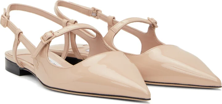Jimmy Choo Beige Didi Ballerina Flats - Image 4