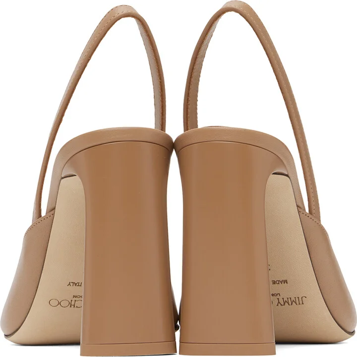 Jimmy Choo Beige Lev 95 Heeled Sandals - Image 2