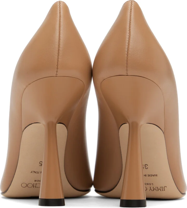Jimmy Choo Beige Maryanne 100 Heels - Image 2