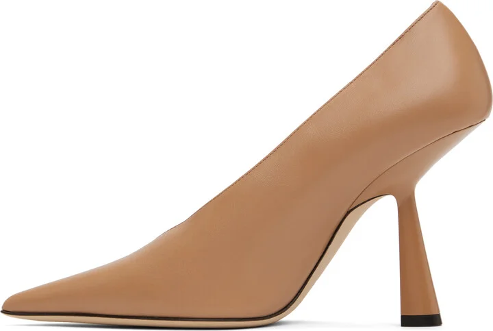 Jimmy Choo Beige Maryanne 100 Heels - Image 3