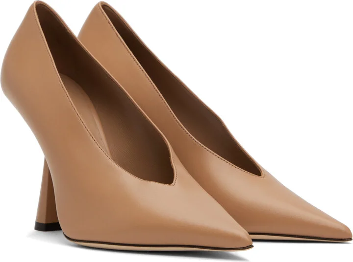 Jimmy Choo Beige Maryanne 100 Heels - Image 4