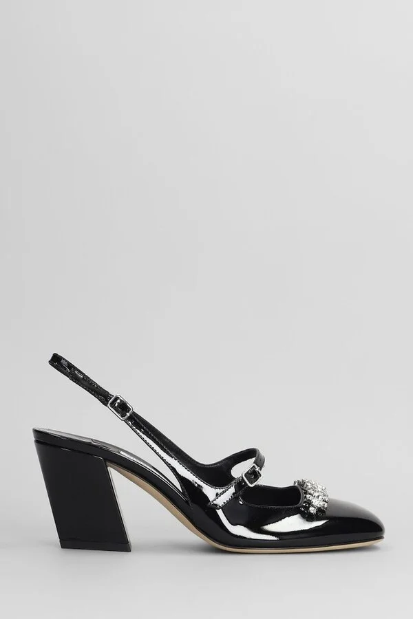 Jimmy Choo Belinda Embellished Block Heeled Pumps