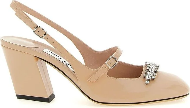 Jimmy Choo Belinda Embellished Round Toe Pumps