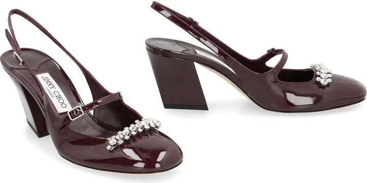 Jimmy Choo Belinda Patent Leather Slingback Pumps - Image 3