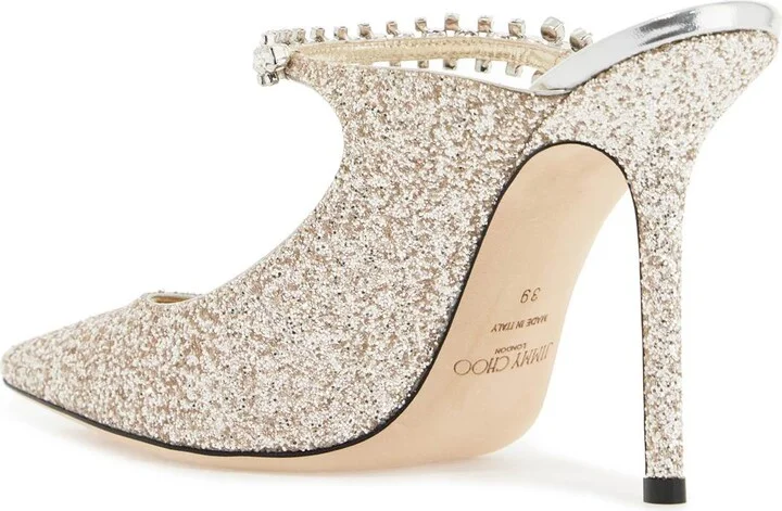 JIMMY CHOO bing 100 glitter fabric m - Image 2