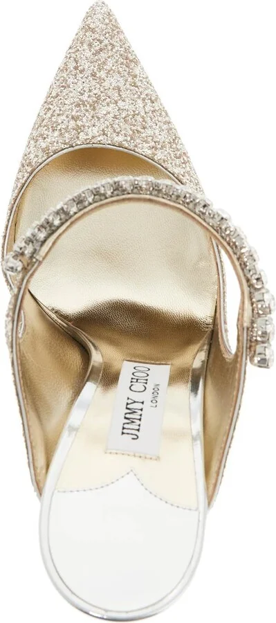 JIMMY CHOO bing 100 glitter fabric m - Image 3
