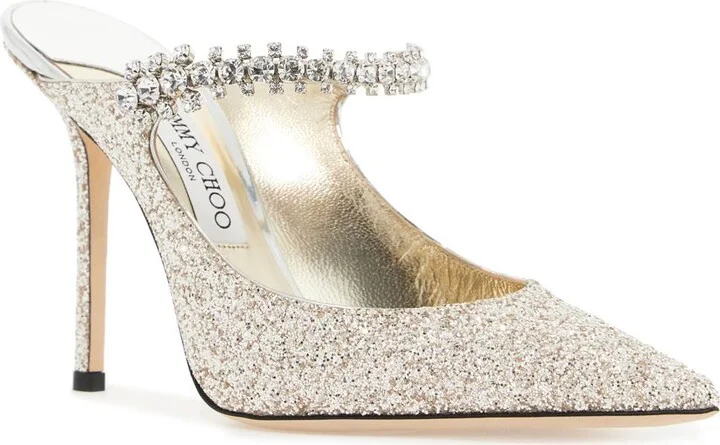 JIMMY CHOO bing 100 glitter fabric m - Image 4