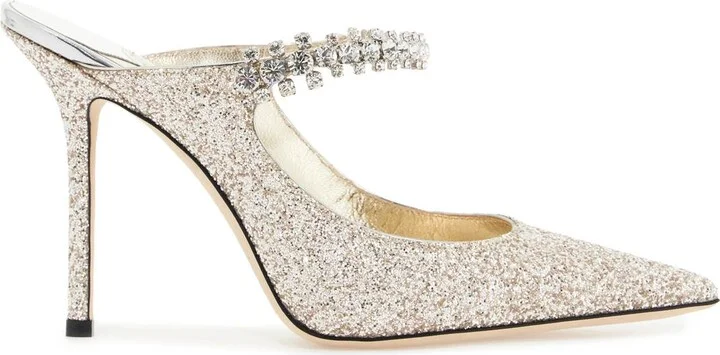 JIMMY CHOO bing 100 glitter fabric m