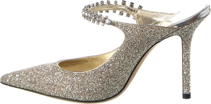 Jimmy Choo Bing 100 Glitter Pump - Image 2