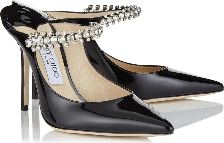 Jimmy Choo Bing 100 Leather Mules - Image 4