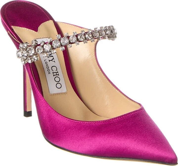 Jimmy Choo Bing 100 Satin Mule