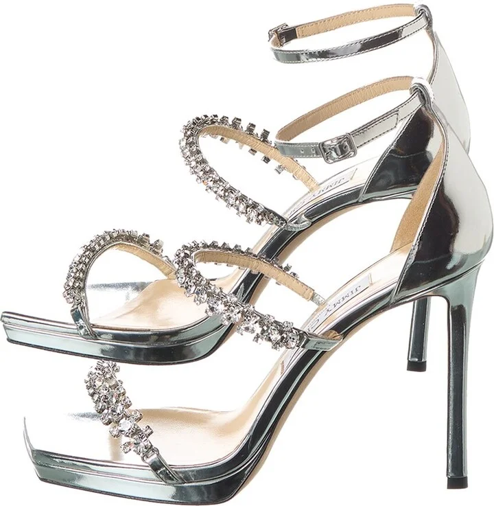 Jimmy Choo Bing 105 Leather Sandal (Authentic Pre-Loved) - Image 2