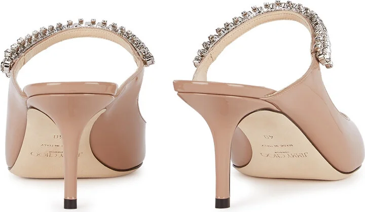 Jimmy Choo Bing 65 Embellished Leather Mules - Image 3