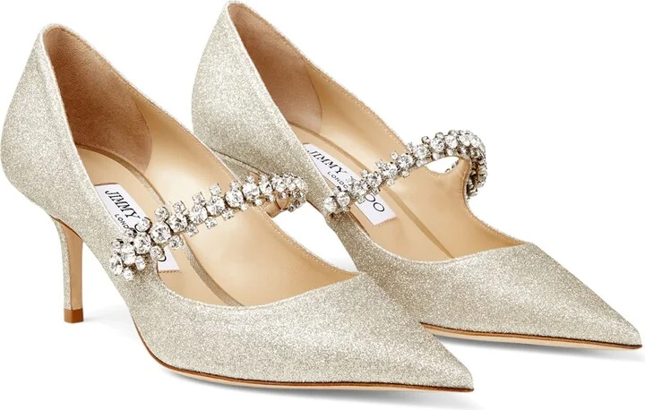 Jimmy Choo Bing 65 Glitter Pumps - Image 4
