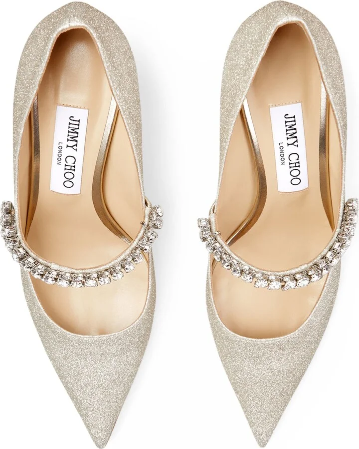 Jimmy Choo Bing 65 Glitter Pumps - Image 5