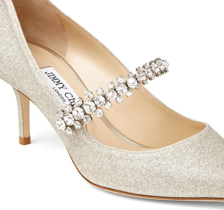 Jimmy Choo Bing 65 Glitter Pumps - Image 6