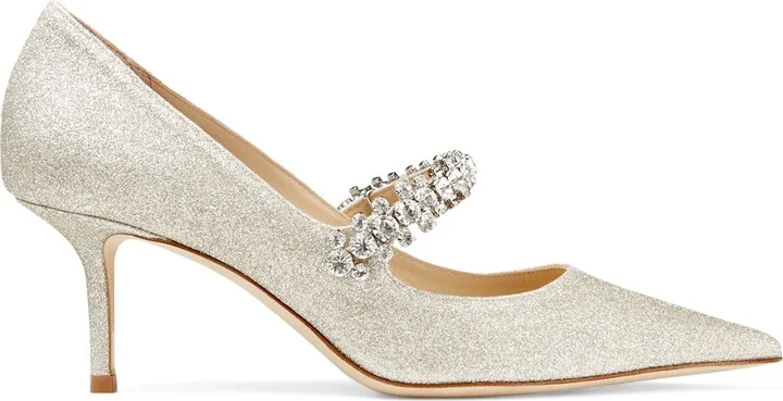 Jimmy Choo Bing 65 Glitter Pumps