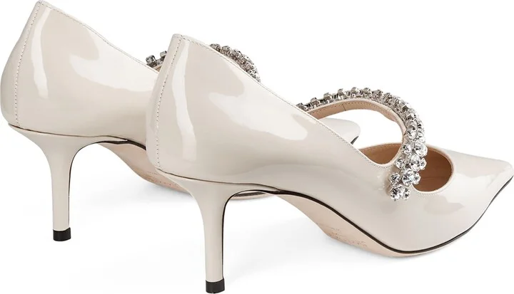 Jimmy Choo Bing 65 Leather Embellished Pumps - Image 3