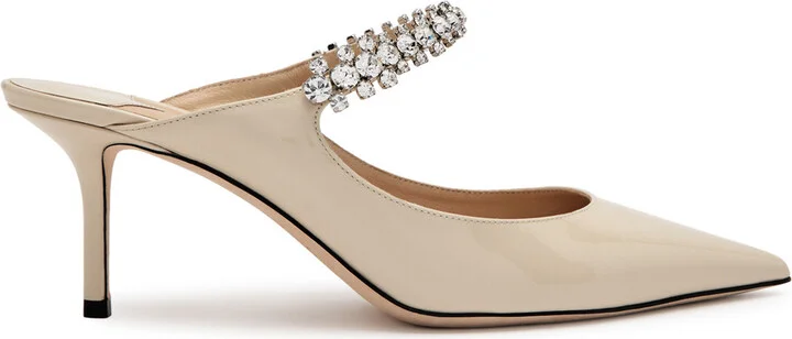 Jimmy Choo Bing 65 Patent Leather Mules