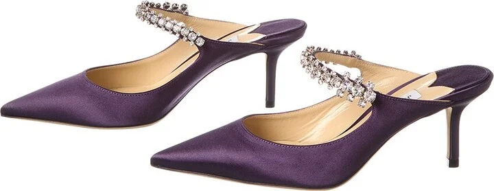 Jimmy Choo Bing 65 Satin Mule (Authentic Pre-Loved) - Image 2