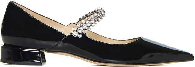 Jimmy Choo Bing Embellished Flat Shoes
