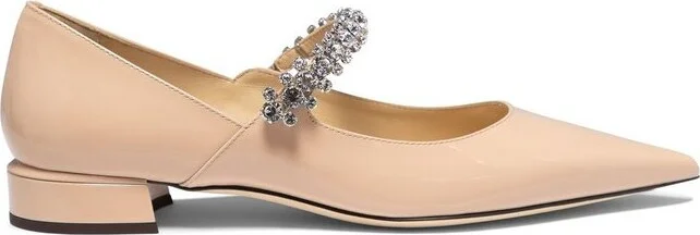 Jimmy Choo Bing Embellished Flat Shoes