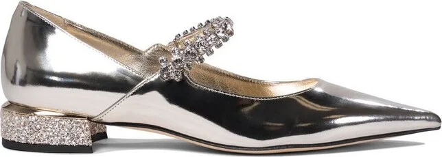 Jimmy Choo Bing Embellished Flat Shoes