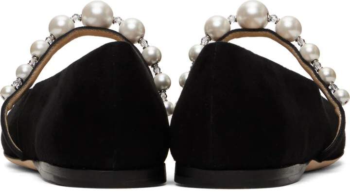 Jimmy Choo Black Ade Ballerina Flats - Image 2