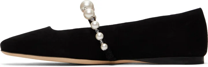 Jimmy Choo Black Ade Ballerina Flats - Image 3