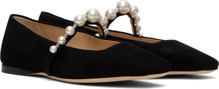 Jimmy Choo Black Ade Ballerina Flats - Image 4