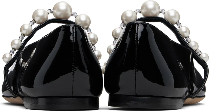 Jimmy Choo Black Ade Ballerina Flats - Image 2