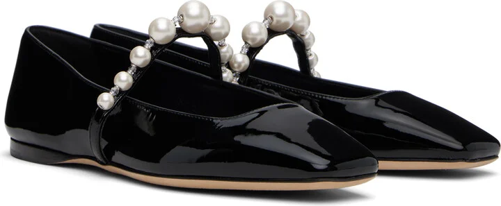 Jimmy Choo Black Ade Ballerina Flats - Image 4