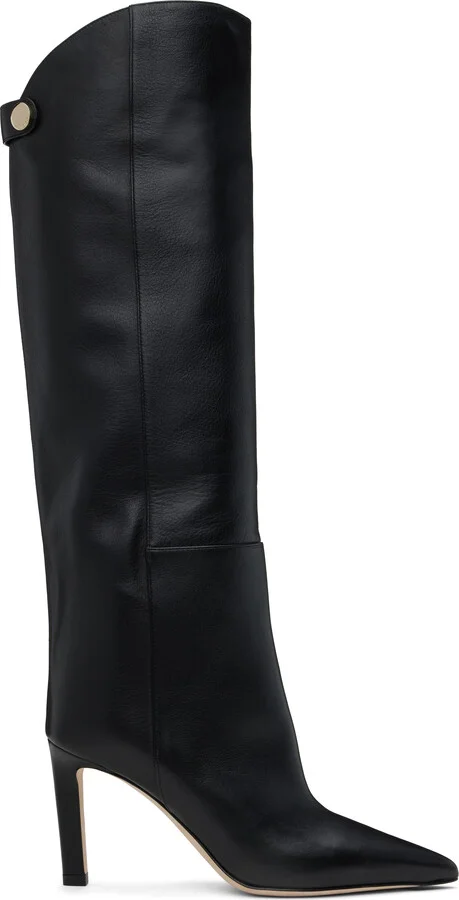 Jimmy Choo Black Alizze Knee 85 Tall Boots