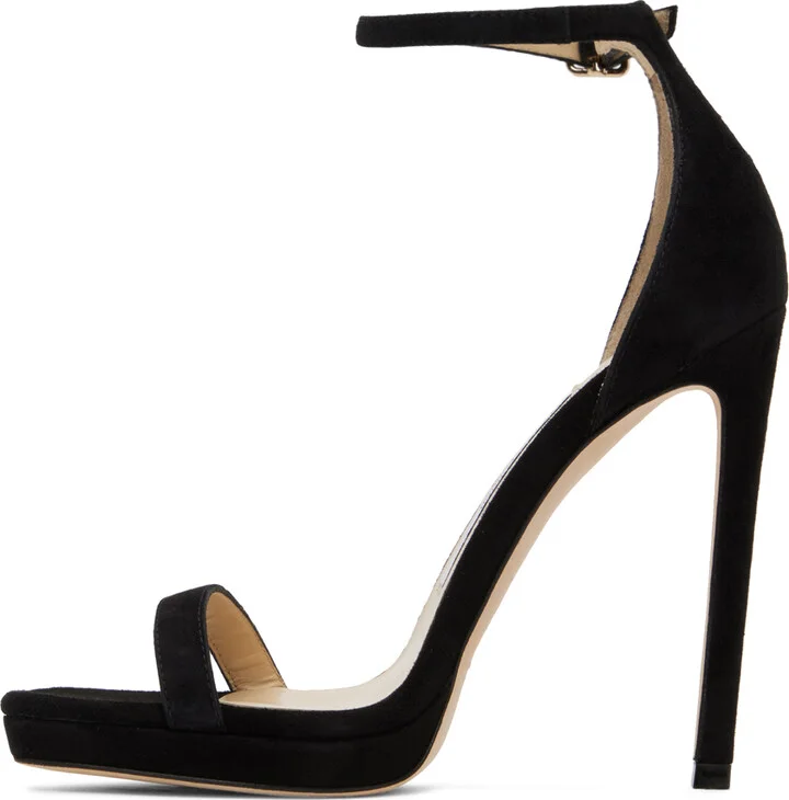 Jimmy Choo Black Alva 120 Heeled Sandals - Image 3