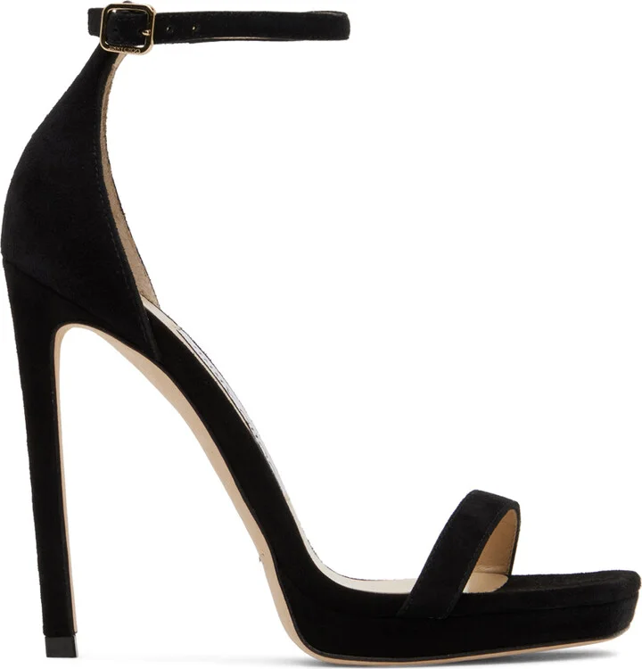 Jimmy Choo Black Alva 120 Heeled Sandals