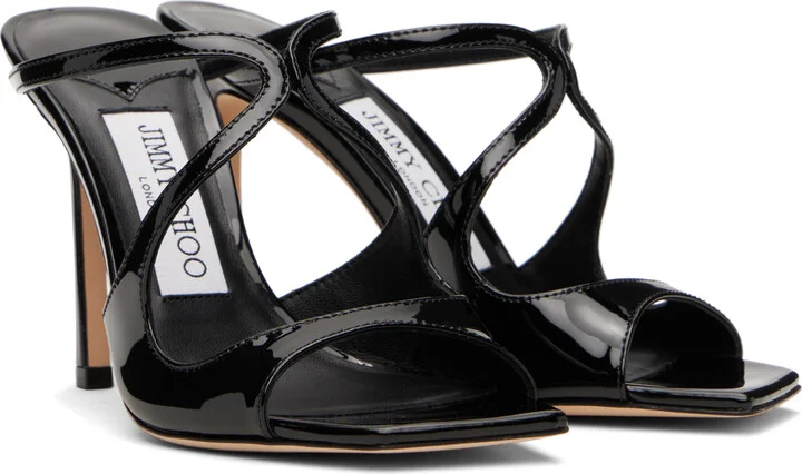 Jimmy Choo Black Anise 95 Heeled Sandals - Image 4