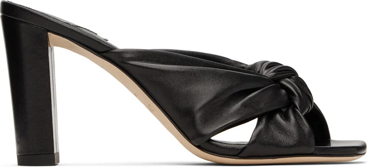 Jimmy Choo Black Avenue 85 Heeled Sandals