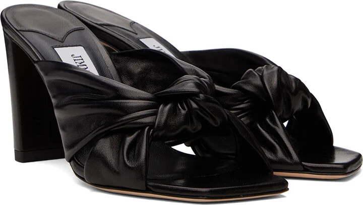 Jimmy Choo Black Avenue 85 Mules - Image 4