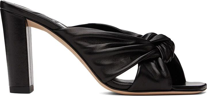 Jimmy Choo Black Avenue 85 Mules