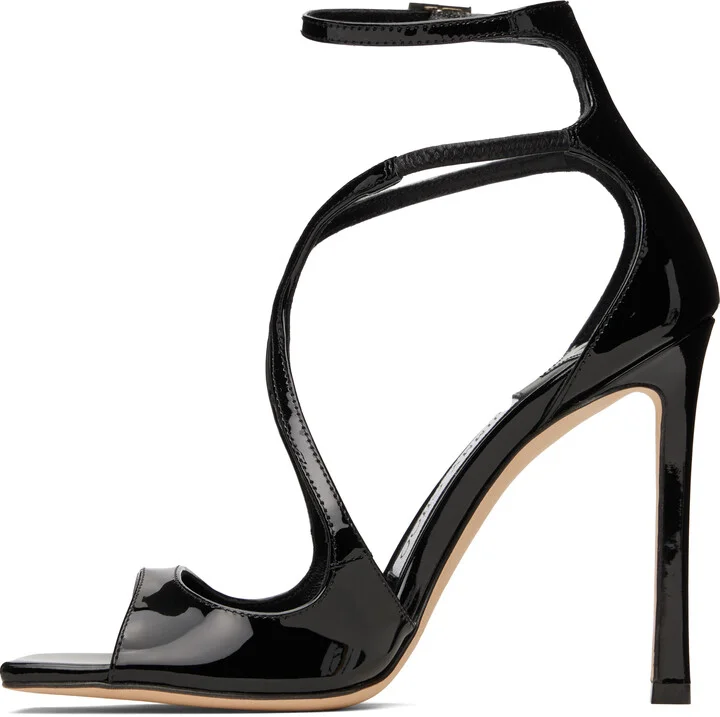 Jimmy Choo Black Azia 110 Heeled Sandals - Image 3