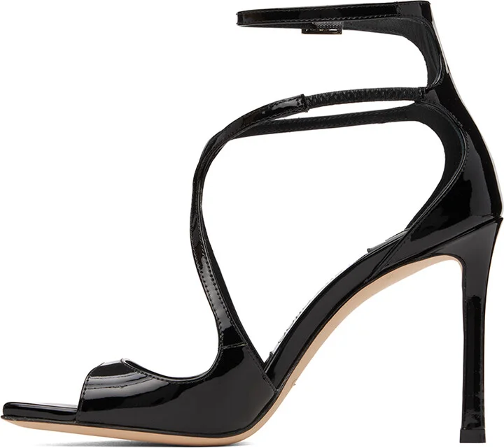 Jimmy Choo Black Azia 95 Heeled Sandals - Image 3