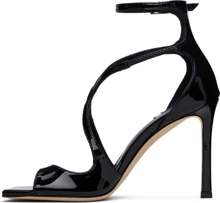 Jimmy Choo Black Azia 95 Heeled Sandals - Image 3