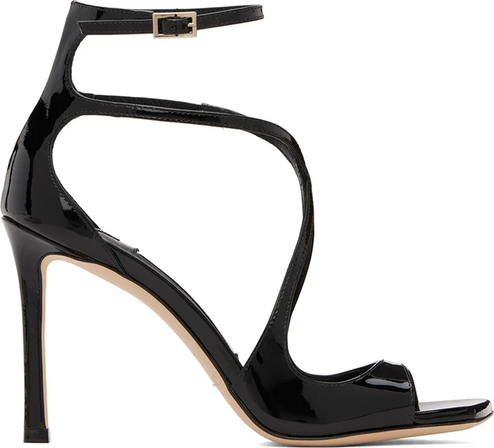 Jimmy Choo Black Azia 95 Heeled Sandals