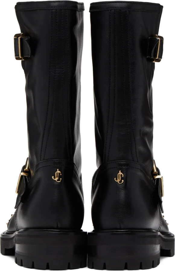 Jimmy Choo Black Biker II Boots - Image 2