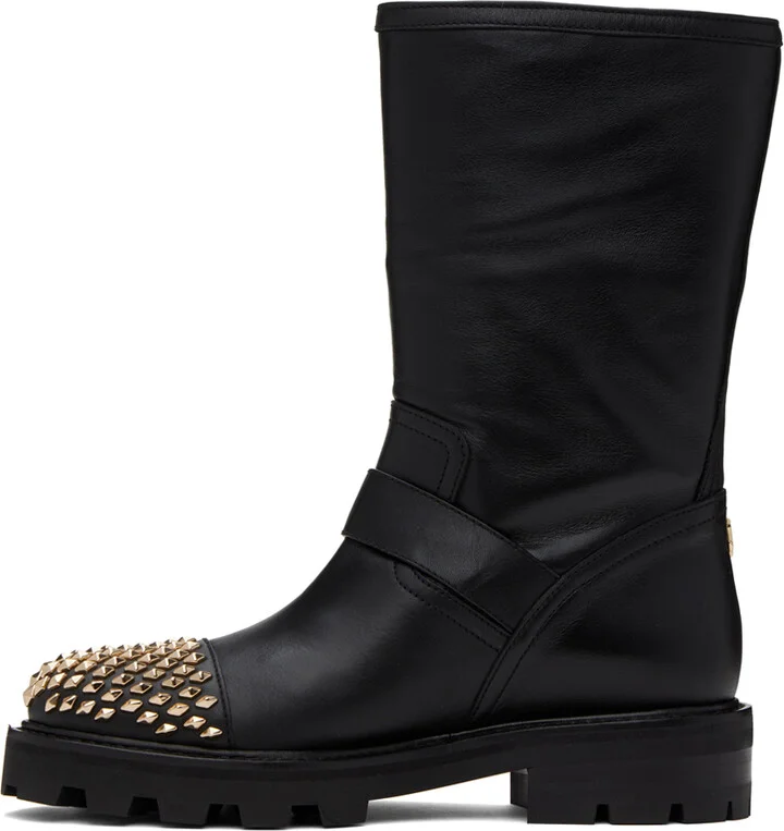 Jimmy Choo Black Biker II Boots - Image 3