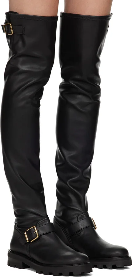 Jimmy Choo Black Biker II Boots - Image 4