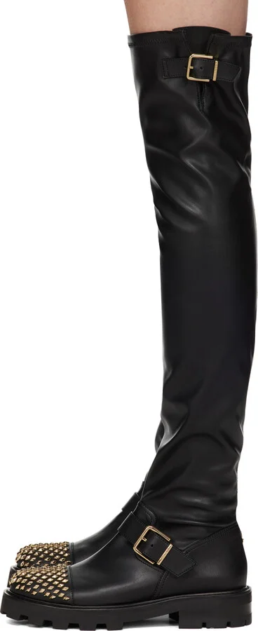 Jimmy Choo Black Biker II Boots - Image 3
