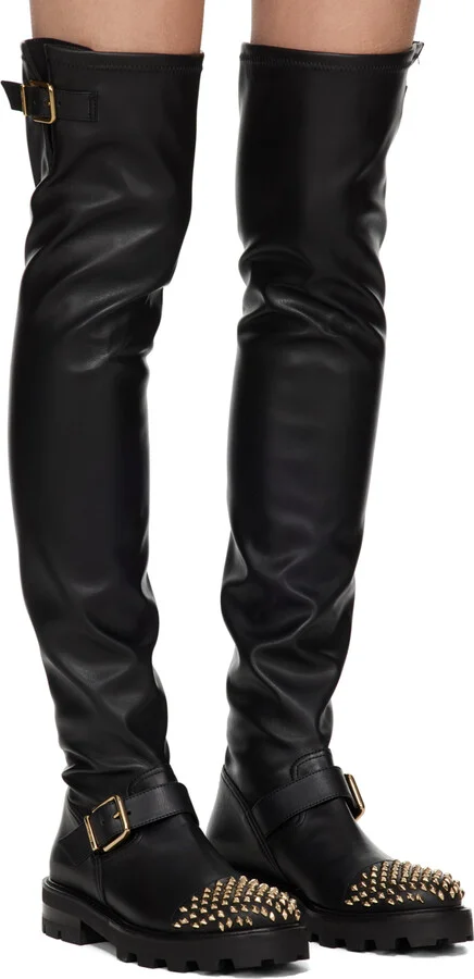 Jimmy Choo Black Biker II Boots - Image 4