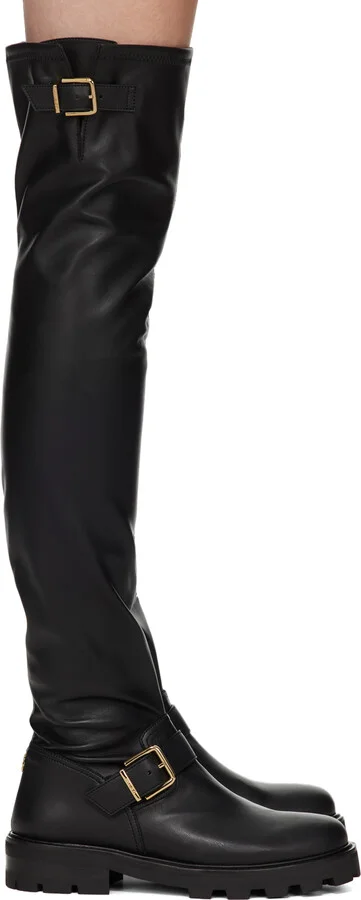 Jimmy Choo Black Biker II Boots