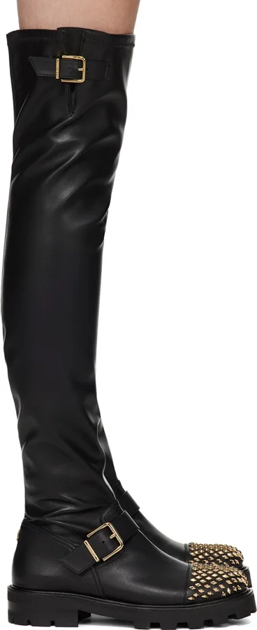 Jimmy Choo Black Biker II Boots